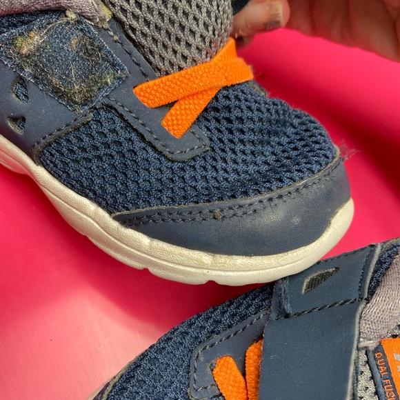 Nike used toddler size 6c blue/orange sneakers - Picture 7 of 12